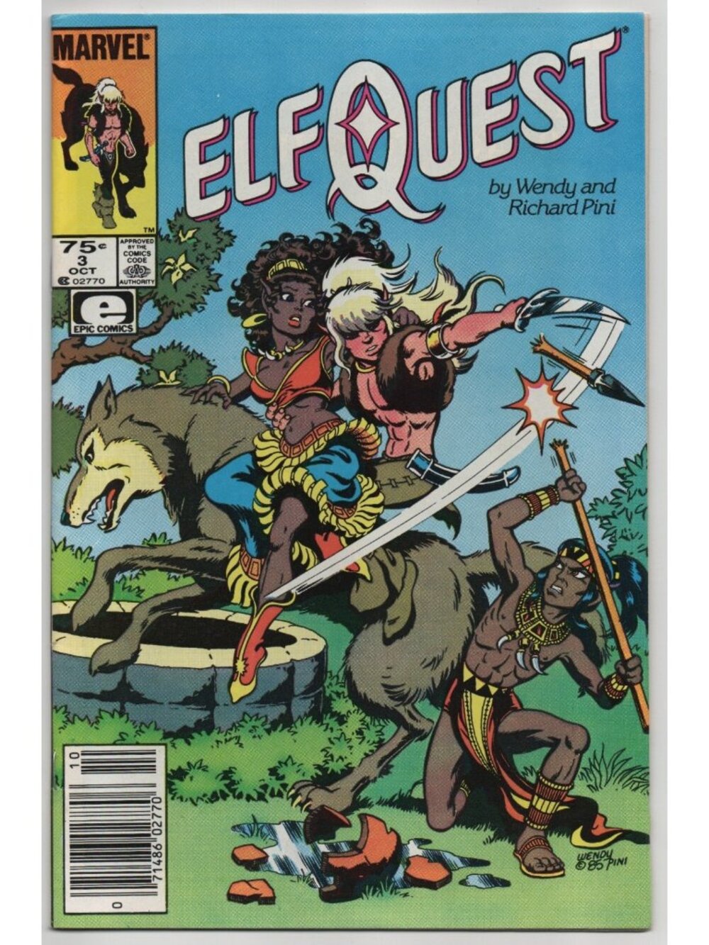Elfquest 3 Marvel Epic Comics 1985 FN/VF 7.0 Newsstand Wendy Pini